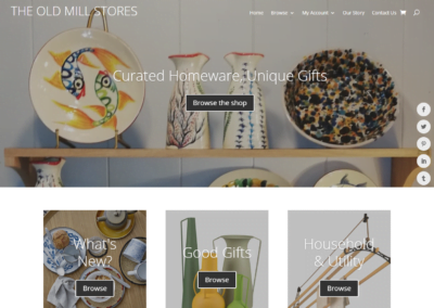 Website Redesign, The Old Mill Stores